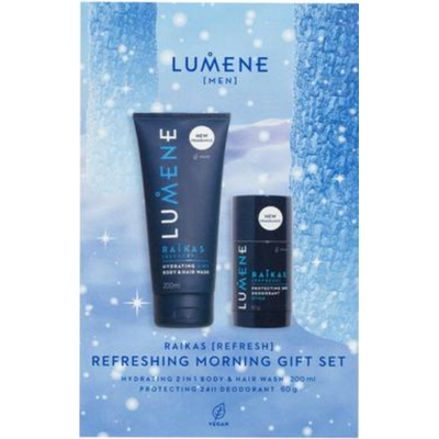LUMENE Reikas Refreshing Morning Zestaw Kosmetyków dla Mężczyzn do Pielęgnacji Ciała