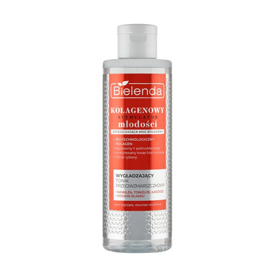 Bielenda Kolagenowy Stymulator Młodości Wygładzający Tonik Przeciwzmarszczkowy 200ml