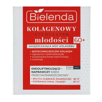 Bielenda Kolagenowy Stymulator Młodości Endoliftingująco-Naprawczy Krem Przeciwzmarszczkowy 60+ 50ml