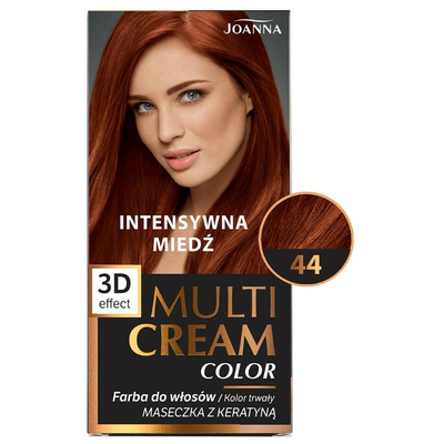 Joanna Multi Cream Color Farba do Włosów 44 Intensywna Miedź