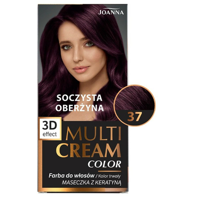 Joanna Multi Cream Color Farba do Włosów 37 Soczysta Oberżyna