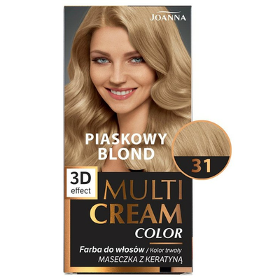 Joanna Multi Cream Color Farba do Włosów 31 Piaskowy Blond