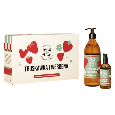 Mydlarnia Cztery Szpaki Zestaw Truskawka i Werbena