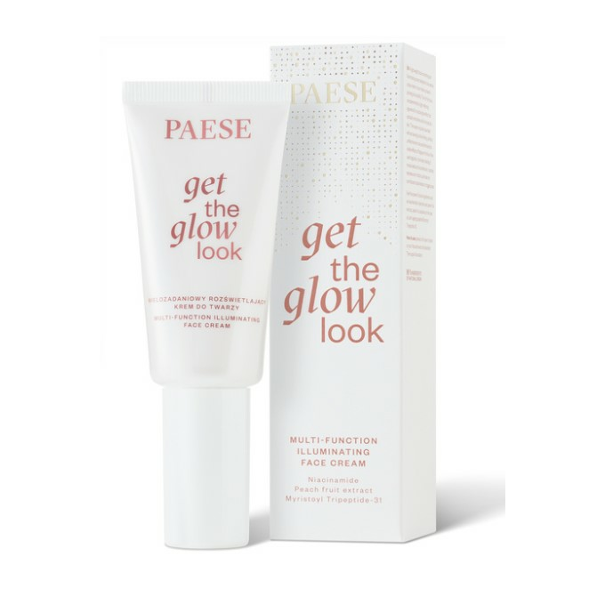 PAESE Get the Glow Look Wielozadaniowy Rozświetlający Krem do Twarzy 30ml