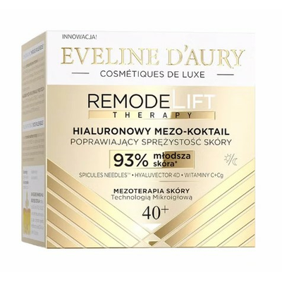 Eveline D'Aury Remodelift Hialuronowy Mezo-Koktail Poprawiający Sprężystość Skóry 40+ 50ml