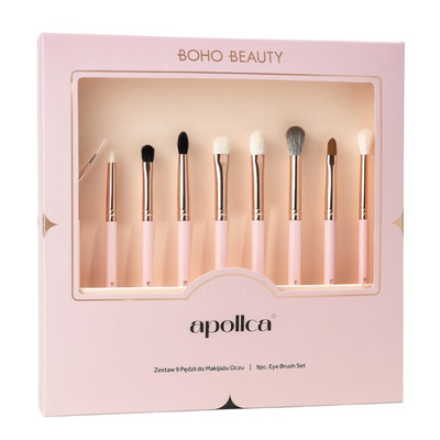 Boho Beauty x Apollca Zestaw 9 Pędzli do Makijażu Oczu
