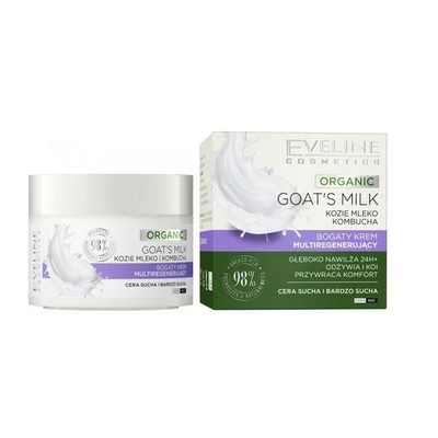 Eveline Organic Goat's Milk Bogaty Krem Multiregenerujący 50ml