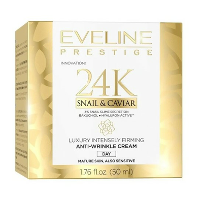 Eveline Prestige 24K Luksusowy Intensywnie Ujędrniający Krem Przeciwzmarszczkowy na Dzień 50ml