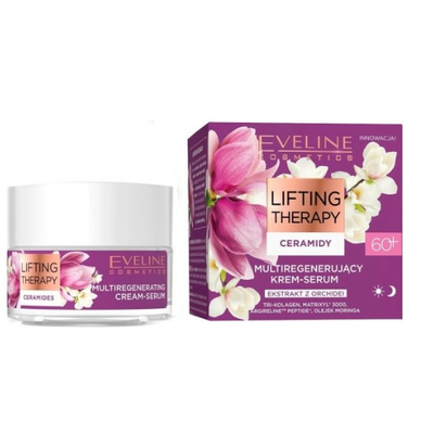 Eveline Lifting Therapy Multiregenerujący Krem-Serum z Ceramidami 60+ 50ml