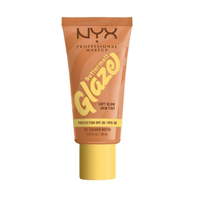 NYX Professional Makeup Buttermelt Glaze Soft Glow Skin Tint SPF30 Podkład 03 Cashew Butta