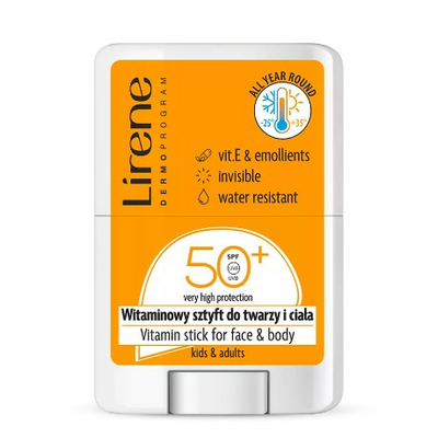 Lirene Witaminowy Sztyft do Twarzy i Ciała SPF50+ 15g