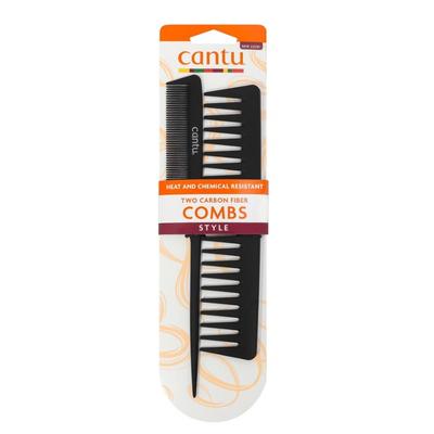 Cantu Two Carbon Fiber Combs Style Zestaw Grzebieni do Włosów