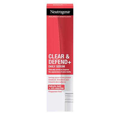 Neutrogena Clear &amp; Defend+ Serum do Twarzy na Niedoskonałości 30ml