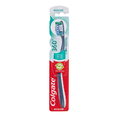 Colgate 360 Szczoteczka do Mycia Zębów Medium Whole Mouth Clean