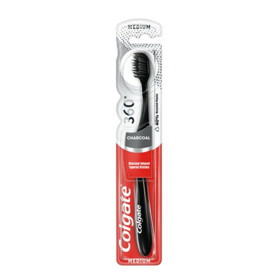 Colgate 360 Szczoteczka do Mycia Zębów Medium Charcoal