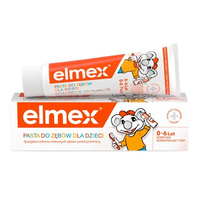 Elmex Junior Pasta do Zębów dla Dzieci Przeciw Próchnicy 0-6 Lat 50ml