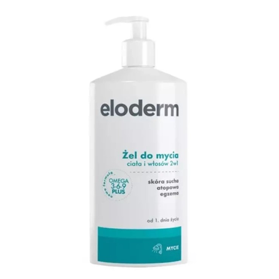 Eloderm Żel do Mycia Ciała i Włosów 2w1 400ml