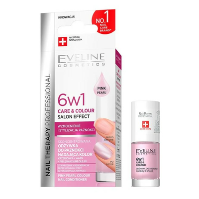 Eveline Odżywka do Paznokci 6w1 Pink Pearl