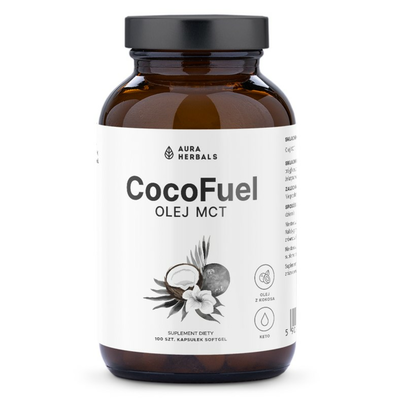 Aura Herbals CocoFuel Olej MCT Suplement Diety 100 Kapsułek