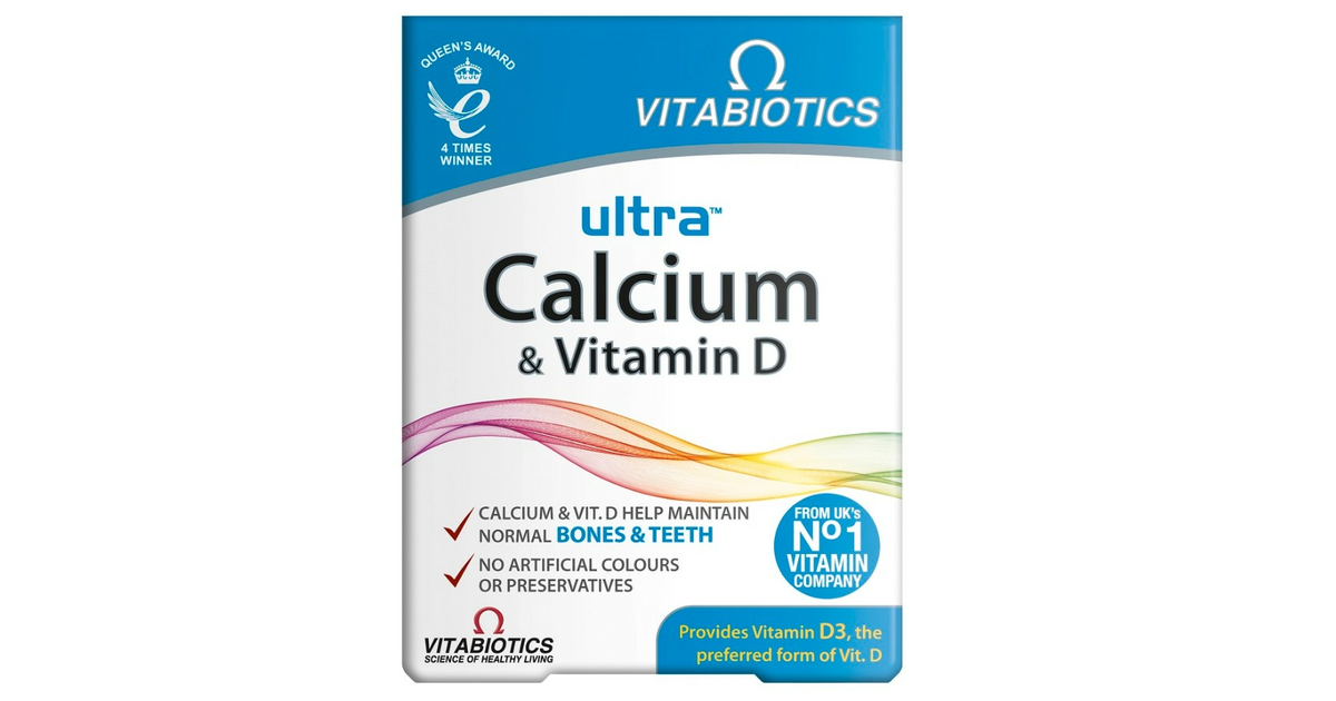 Ultra Calcium Vitabiotics Ultra Calcium & Vitamin D Suplement Diety 30 Tabletek ...