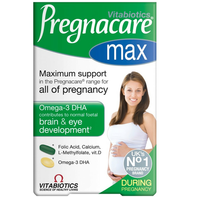 Vitabiotics Pregnacare Max Suplement Diety dla Kobiet w Ciąży 84 Tabletki