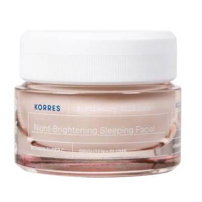 KORRES Apothecary Wild Rose Krem-Maska na Noc Rozjaśniająca Przebarwienia 40ml