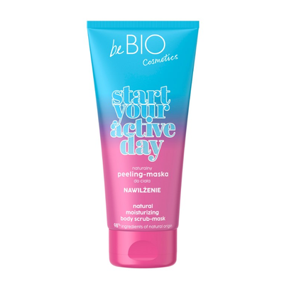 beBIO Start Your Active Day Naturalny Peeling-Maska do Ciała Nawilżenie 200ml