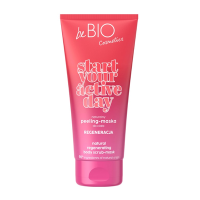 beBIO Start Your Active Day Naturalny Peeling-Maska do Ciała Regeneracja 200ml