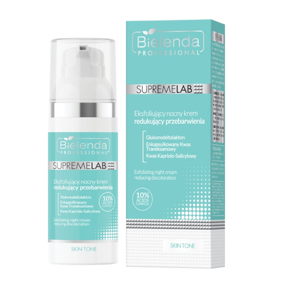 Bielenda Professional SupremeLAB Eksfoliujący Nocny Krem Redukujący Przebarwienia 50ml