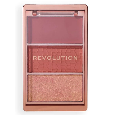 Makeup Revolution Icon Blush Paleta Róży do Policzków Authentic Peach (1)