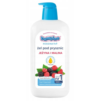 Bambino Rodzina Żel pod Prysznic o Zapachu Jeżyny i Maliny 1000ml