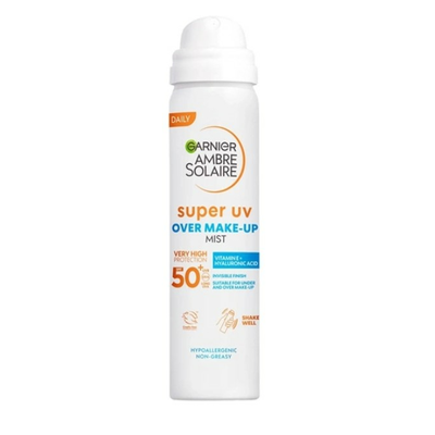 Garnier Ambre Solaire Super Uv Overmakeup Mist Mgiełka Ochronna do Twarzy SPF50+ 75ml