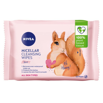 NIVEA Micelarne Chusteczki do Demakijażu 25 Sztuk
