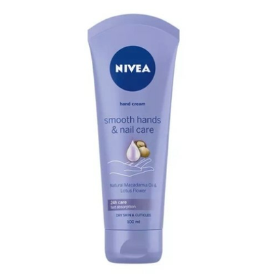 NIVEA Smooth Hands &amp; Nail Care Wygładzający Krem do Rąk i Paznokci 100ml