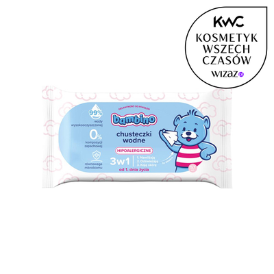 Bambino Chusteczki Wodne 3w1 57 Sztuk