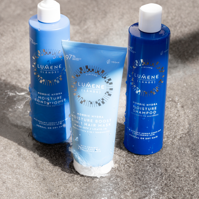 LUMENE Lahde Nordic Hydra Nawilżająca Maska do Włosów 2w1 200ml