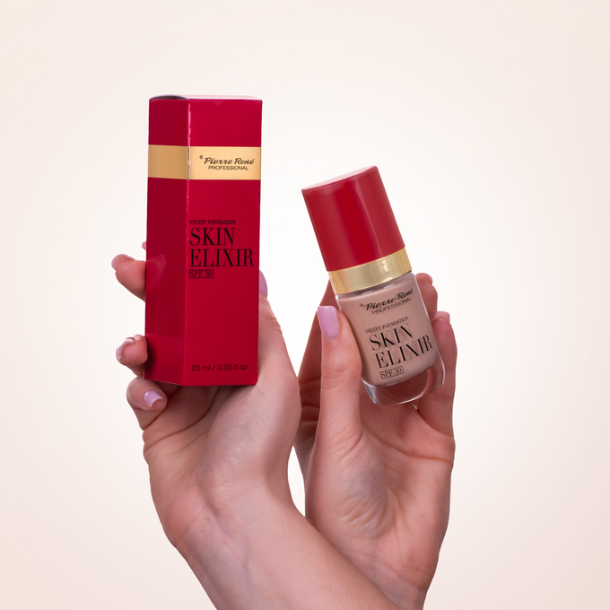Pierre Rene Skin Elixir SPF30 Podkład Satynowy 01 Ivory Nude
