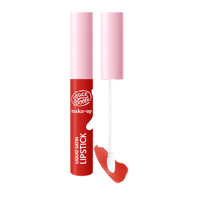 Faceboom Liquid Satin Lipstick Satynowa Pomadka w Płynie 04 Iconic Red