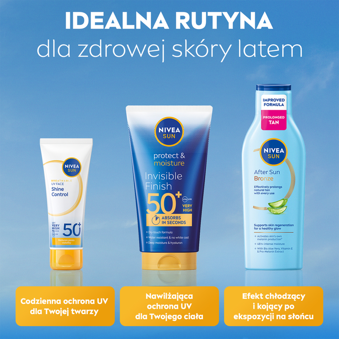 NIVEA Sun Protect &amp; Moisture Invisible Finish Balsam do Opalania SPF50+ 150ml