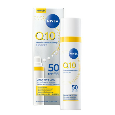 NIVEA Q10 Daily Uv Fluid Przeciwzmarszczkowy SPF50 40ml