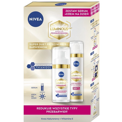 NIVEA Luminous 630 Zestaw Serum + Krem