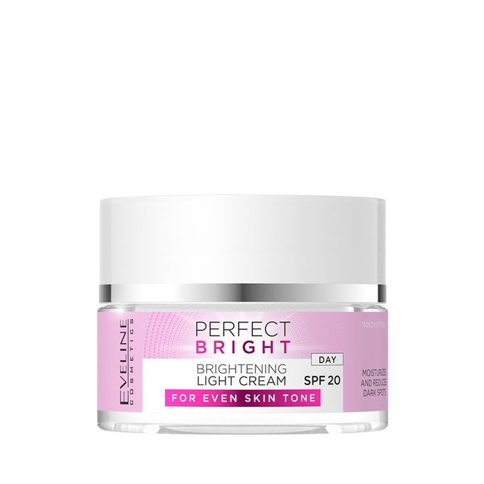 Eveline Perfect Bright Lekki Krem Rozświetlający na Dzień SPF20 50ml