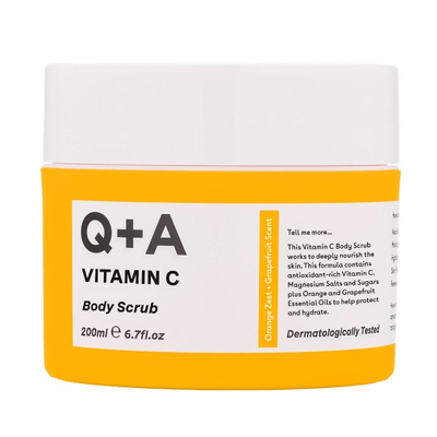 Q+A Rozjaśniający Peeling do Ciała z Witaminą C 200ml
