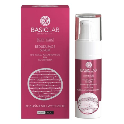 BasicLab Esteticus Redukujące Serum do Twarzy Rozjaśnienie i Wyciszenie 30ml