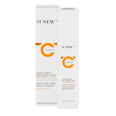 Sunew Med+ Lekki Krem do Twarzy z Witaminą C na Dzień i Noc 50ml