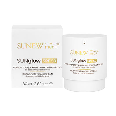 Sunew Med+ SUNglow SPF50 Odmładzający Krem Przeciwsłoneczny 80ml