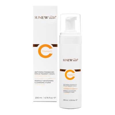 Sunew Med+ Vitamin C Aktywna Pianka do Mycia Twarzy i Oczu 200ml