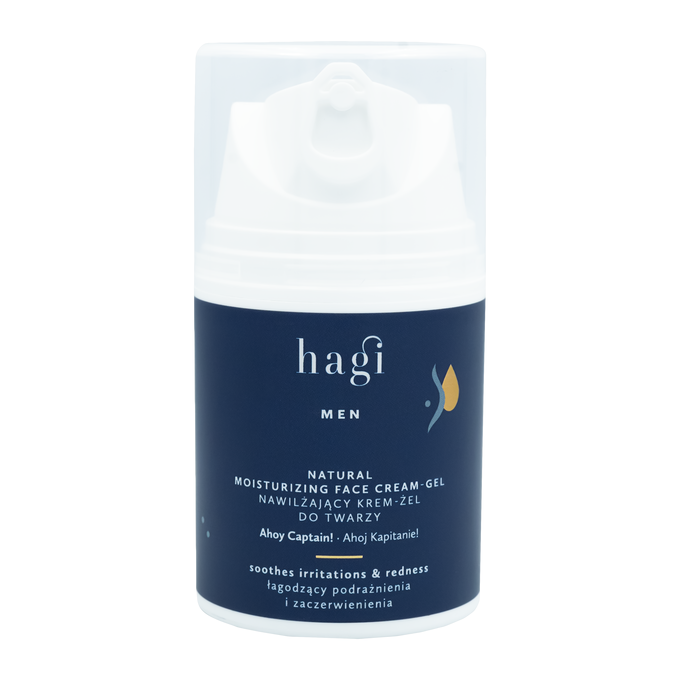 Hagi Men Naturalny Nawilżający Krem-Żel do Twarzy Ahoj Kapitanie 50ml
