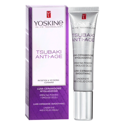 YOSKINE Tsubaki Anti-Age Lumi-Ceramidowe Wygładzenie Krem na Powieki i Okolice Oczu 15ml