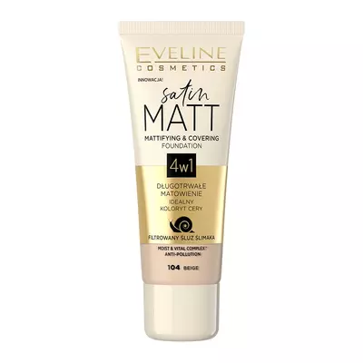 Eveline Podkład Satin Matt 104 Beige 30ml